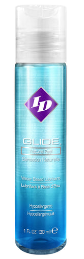 ID Glide Water-Based Lubricant 1 Ounce for Enhanced Intimacy and Smooth Sensation Water Based Lube